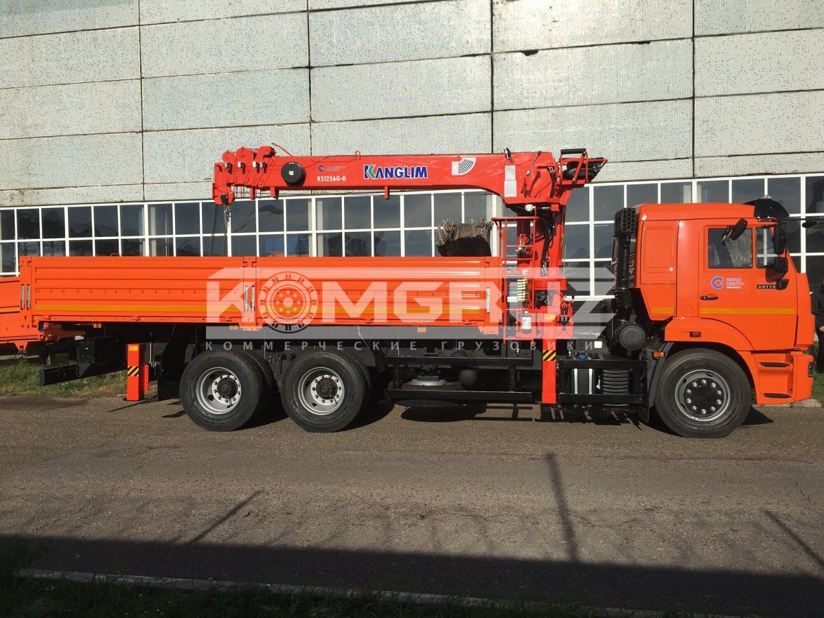 Бортовой КАМАЗ 65115 С КМУ Kanglim ks1256g II