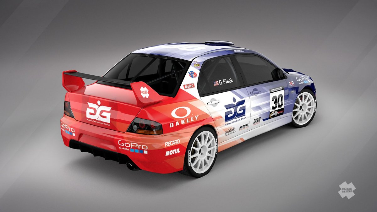 Mitsubishi Lancer Evolution Rally livery