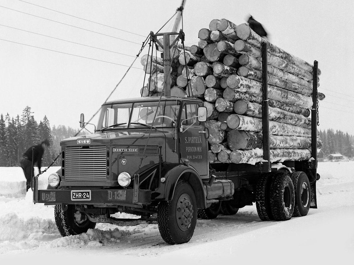 Финский лесовоз sisu
