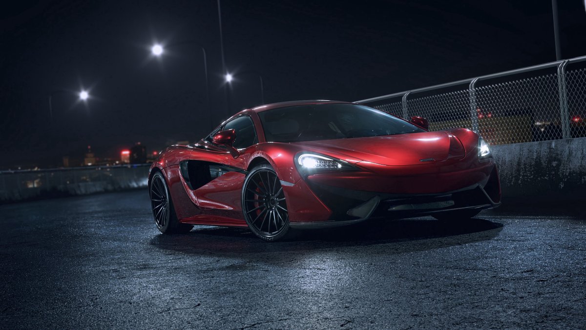 Обои MCLAREN 570s Red