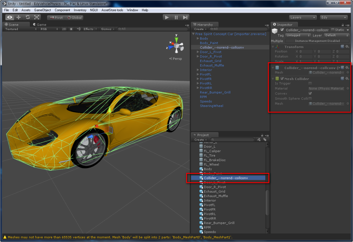 Unity моделирование