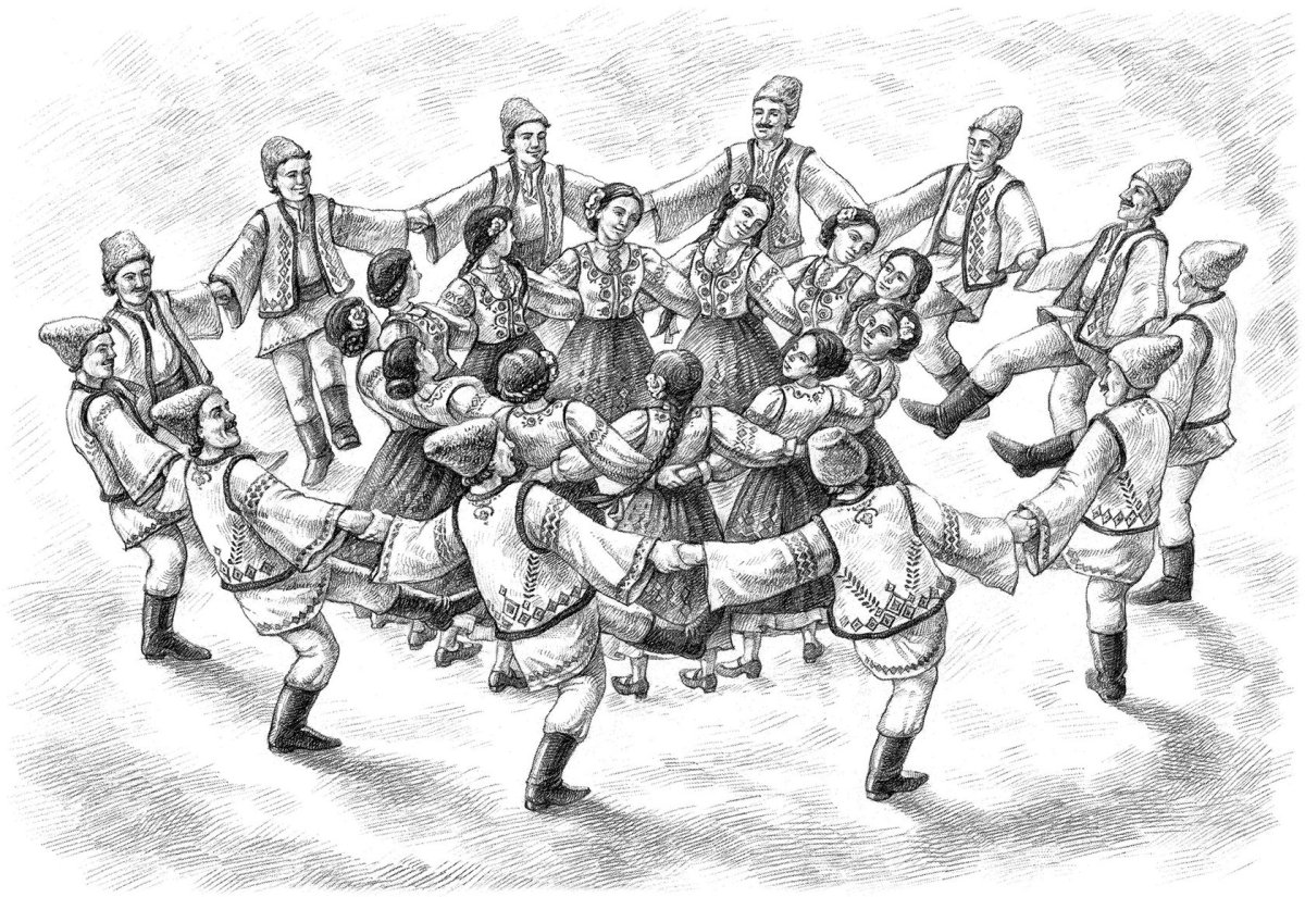 Молдавский танец Молдовеняска