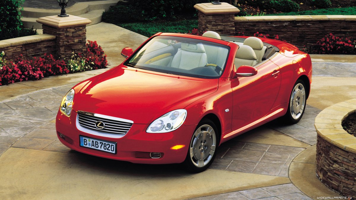 Lexus sc430 красный