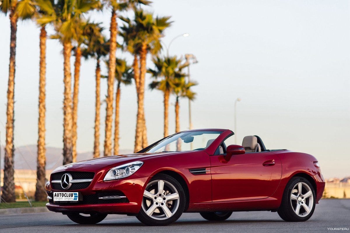 Mercedes SLK Cabrio Red