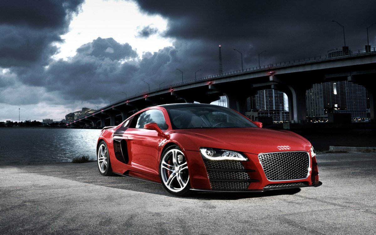 Ауди r8 красная