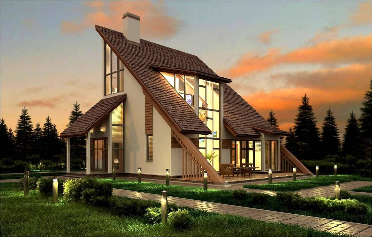 Необычные проекты каркасных домов