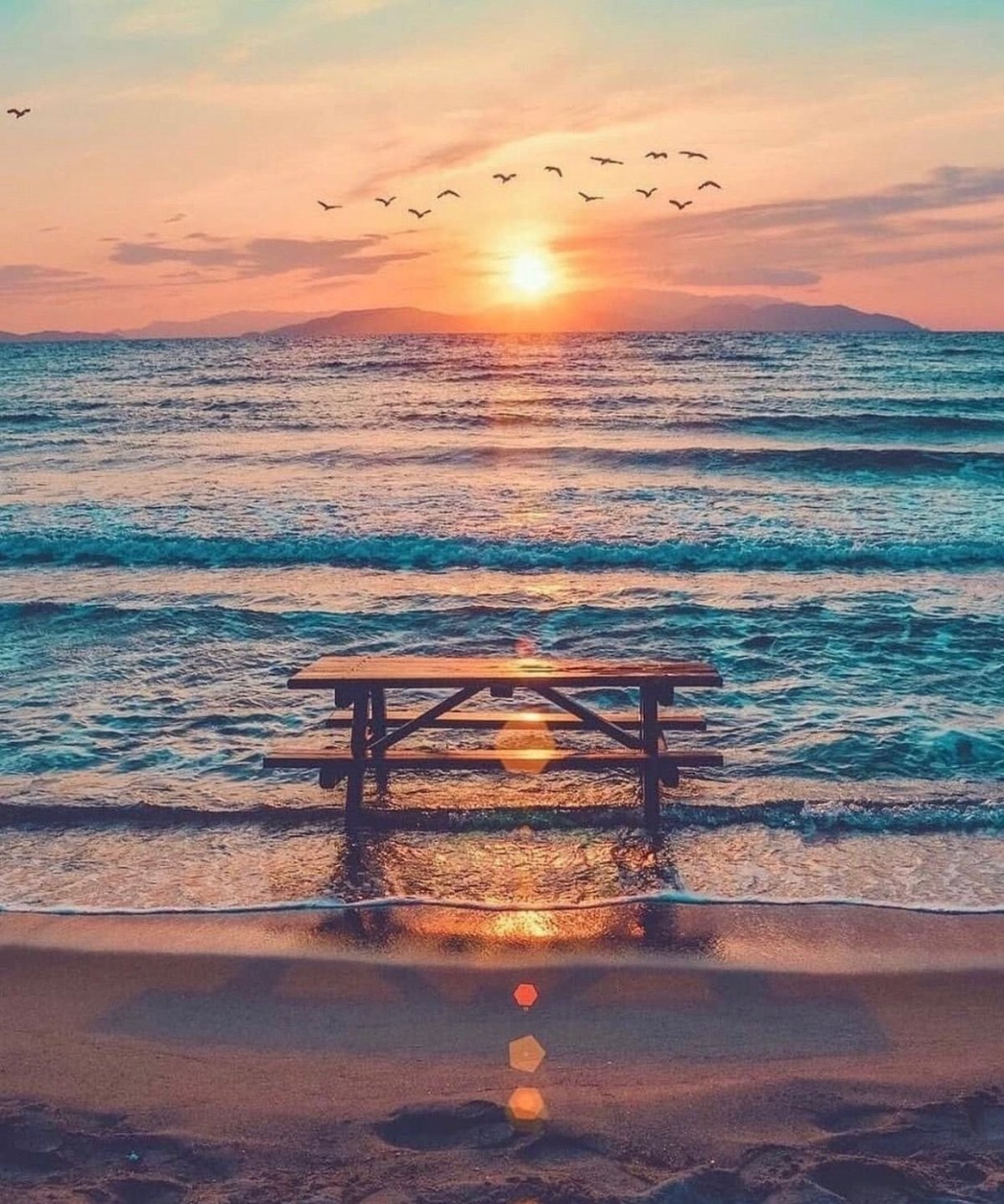 Утро море Эстетика