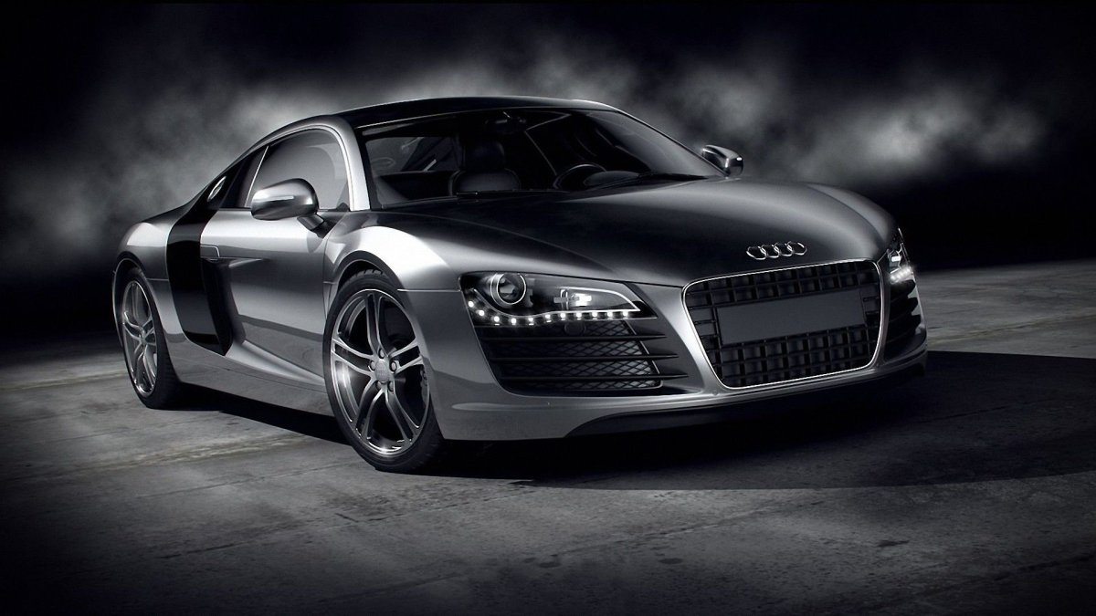 Ауди r8 черно Золотая