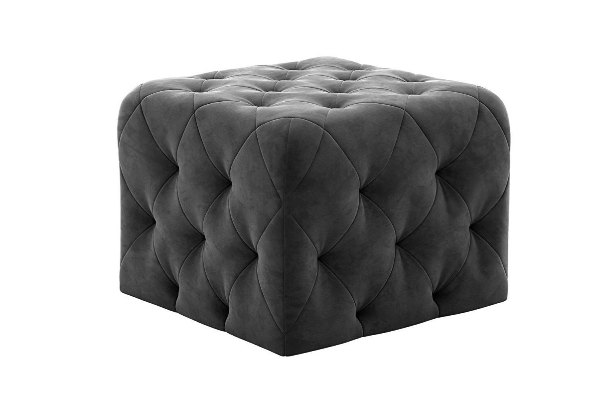 Tufted curve Grey Ottoman купить