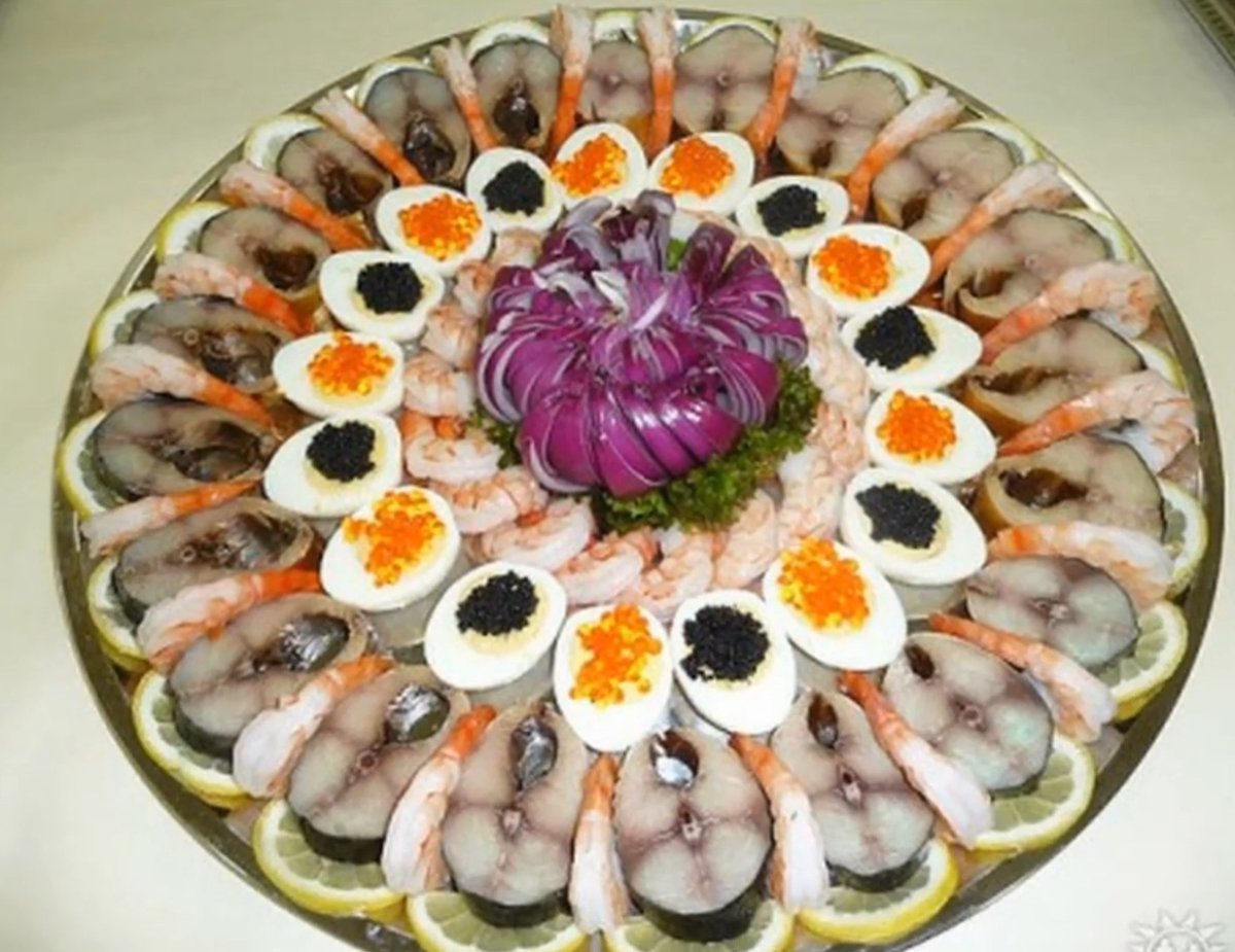 Украшение салатов и закусок