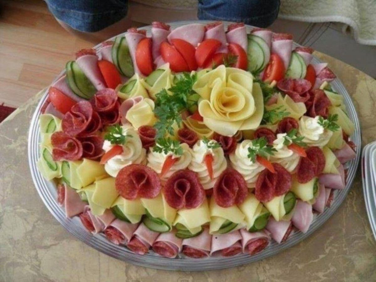 Красивые нарезки на праздничный стол