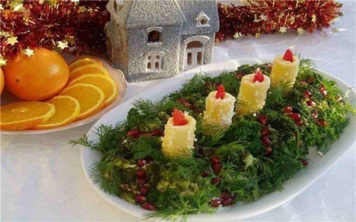Красивые новогодние блюда