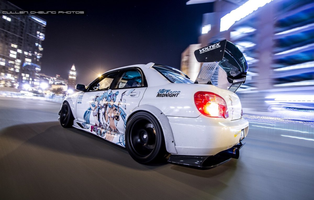 Субару WRX STI дрифт
