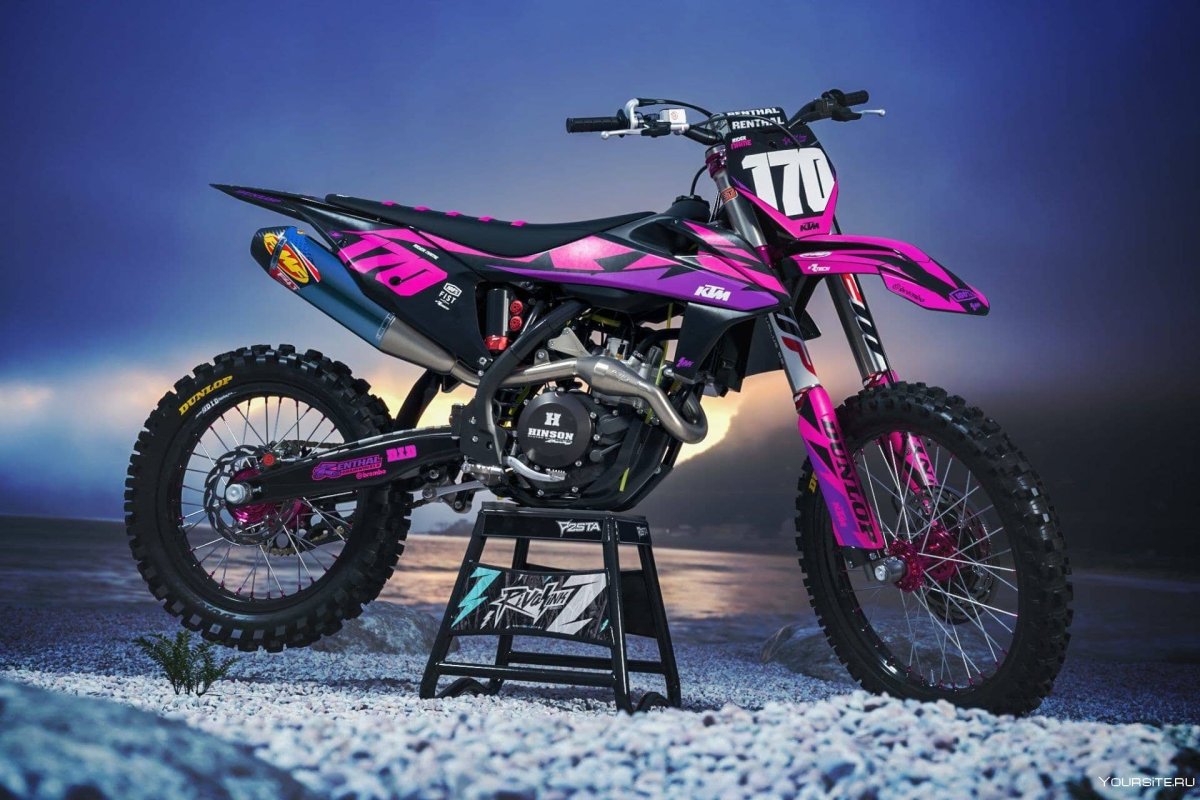 Питбайк KTM фиолетовый