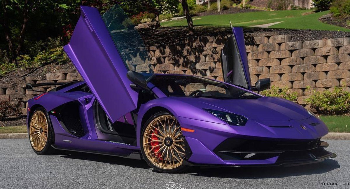 Пурпл Ламборджини Aventador