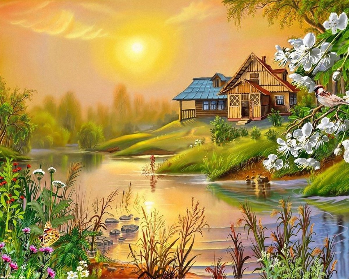 Виктор Цыганов весенний пейзаж