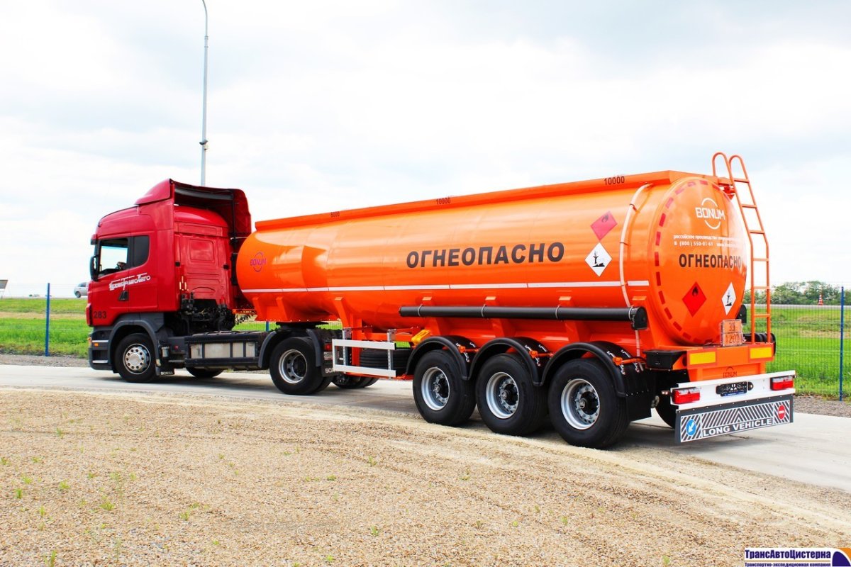 Полуприцеп-цистерна ппц-40 для светлых нефтепродуктов