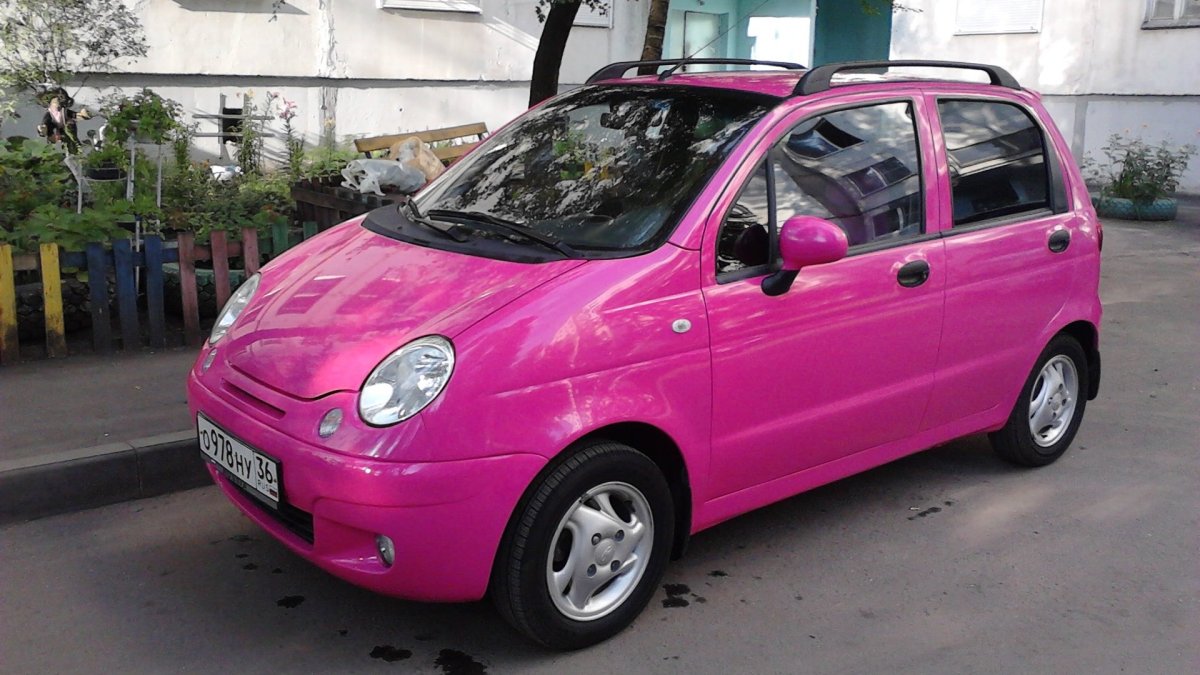 Daewoo Matiz розовый