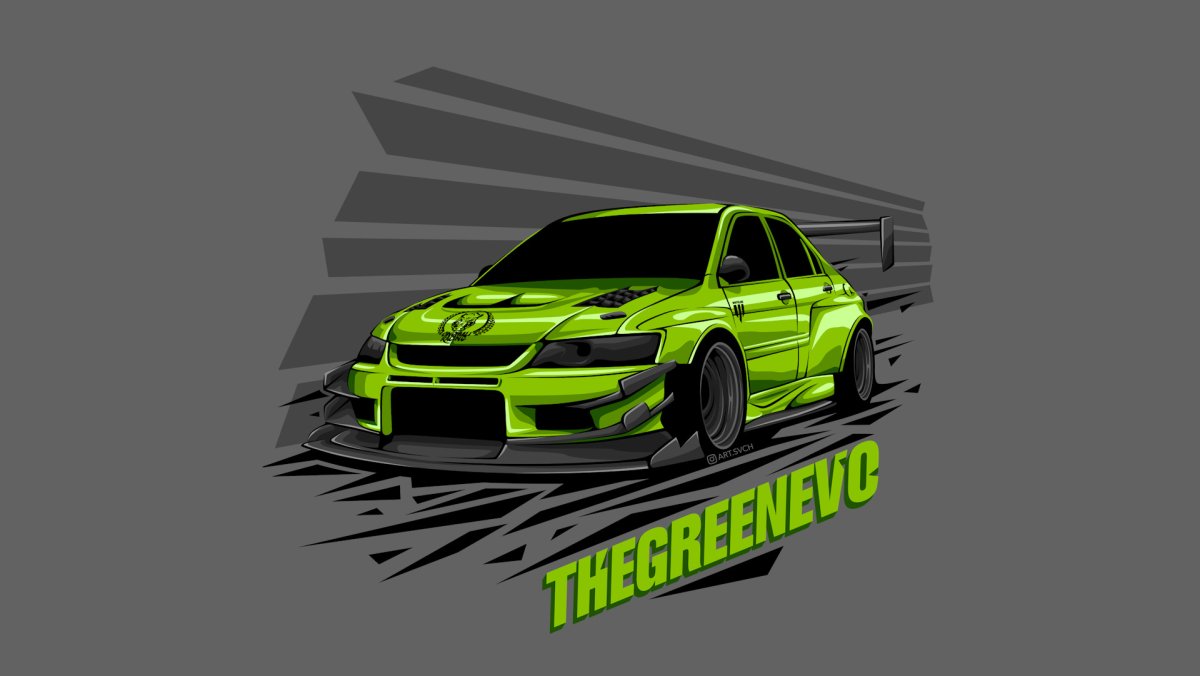 Mitsubishi Lancer Evolution 9 Art