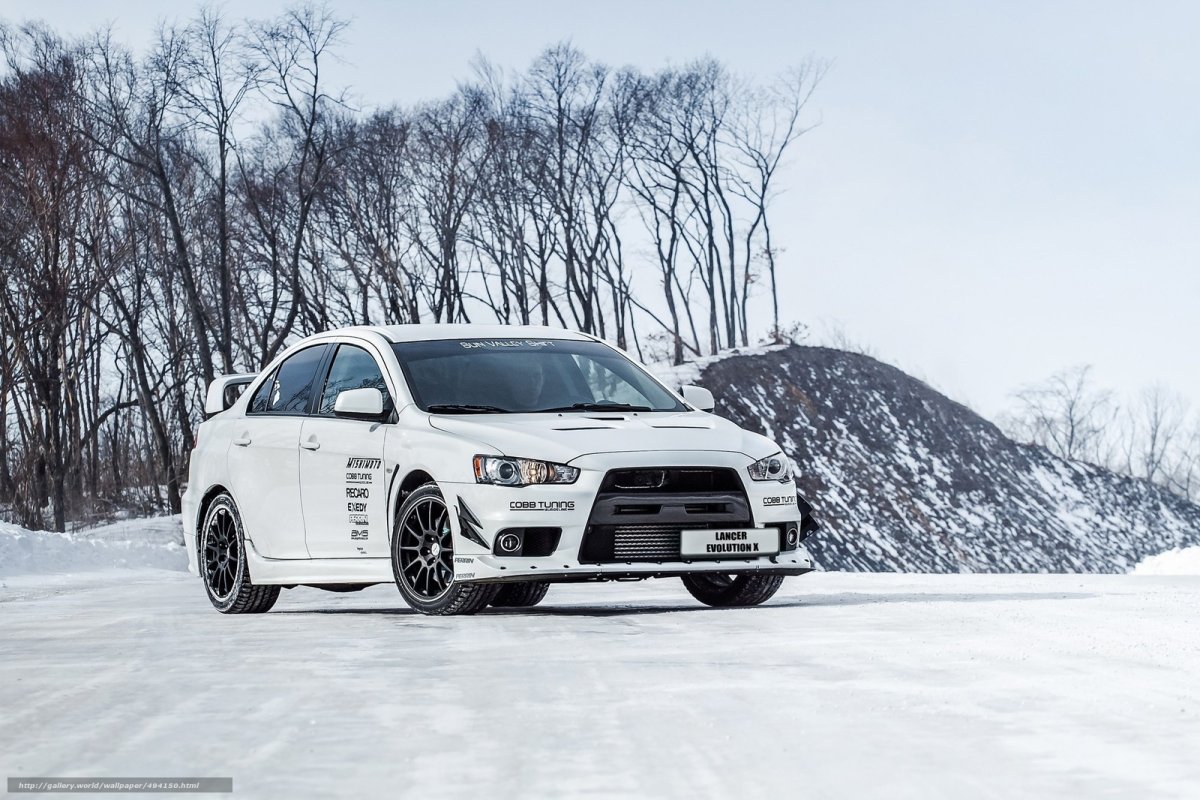 Mitsubishi Lancer 10 зимой