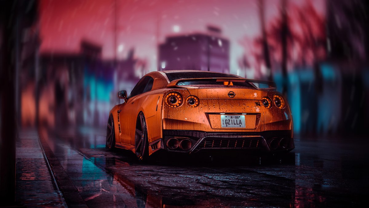 Nissan GTR 4к