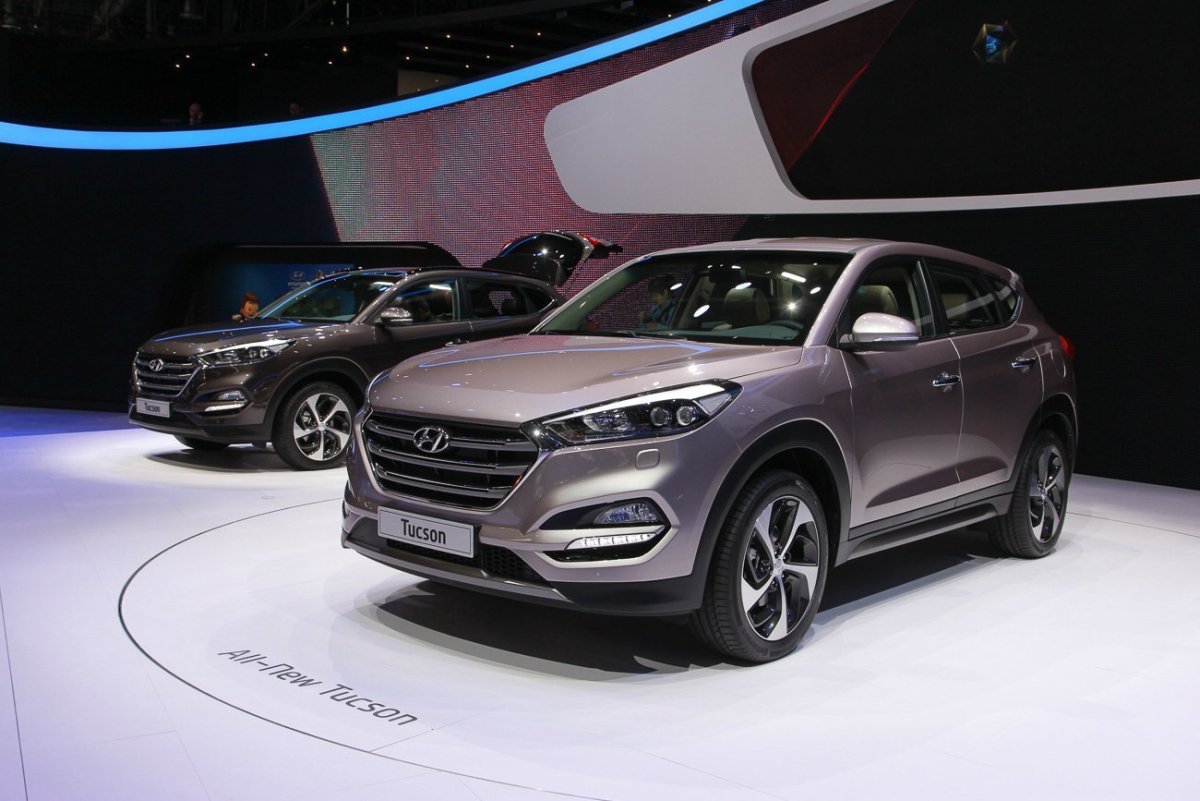 Новый Hyundai Tucson в автосалоне