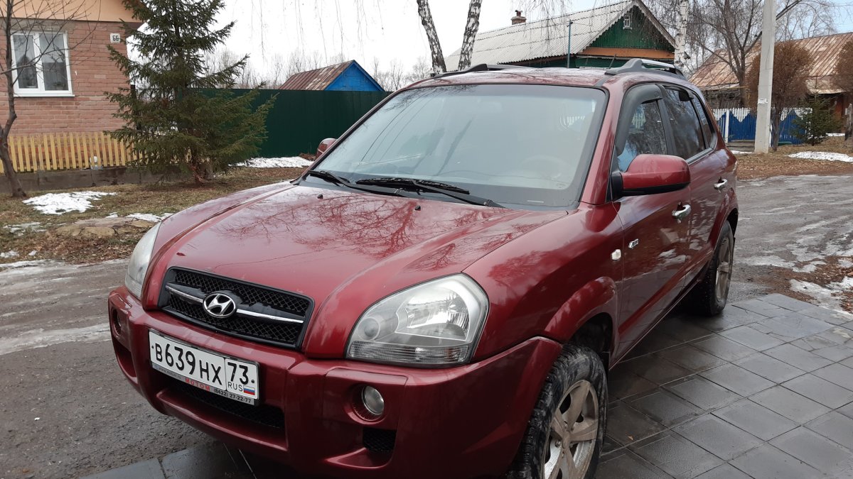 Хундай Туксон 2008 бордовый