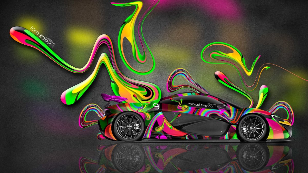 MCLAREN p1 Neon