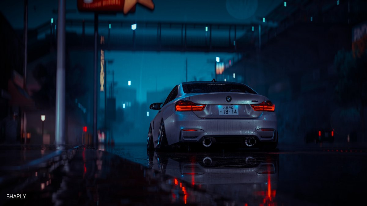 BMW m5 неон