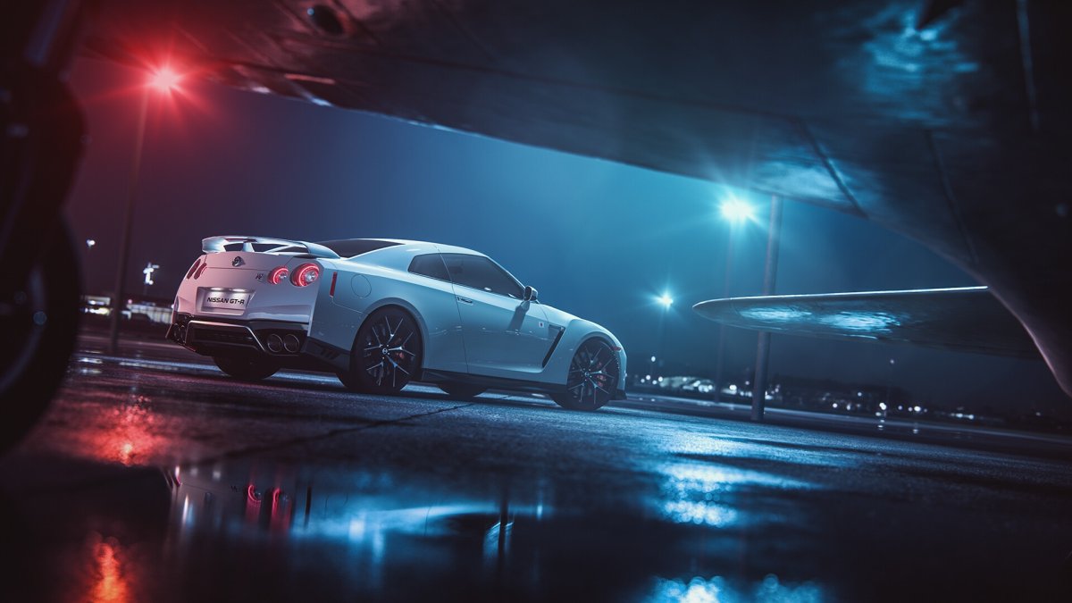 Nissan GTR r35 неон