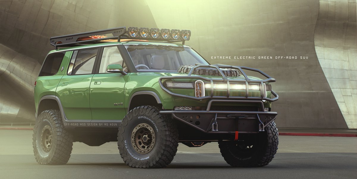 Rivian r1s off Road