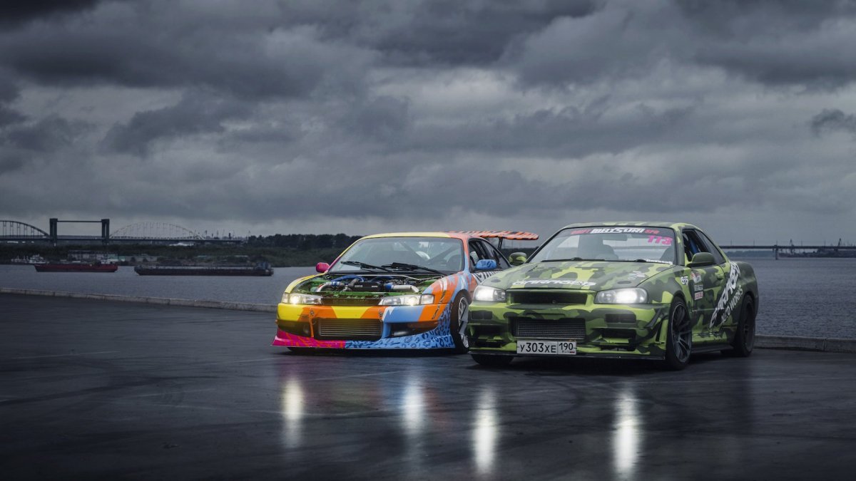 Nissan Skyline r34 дрифт Цае