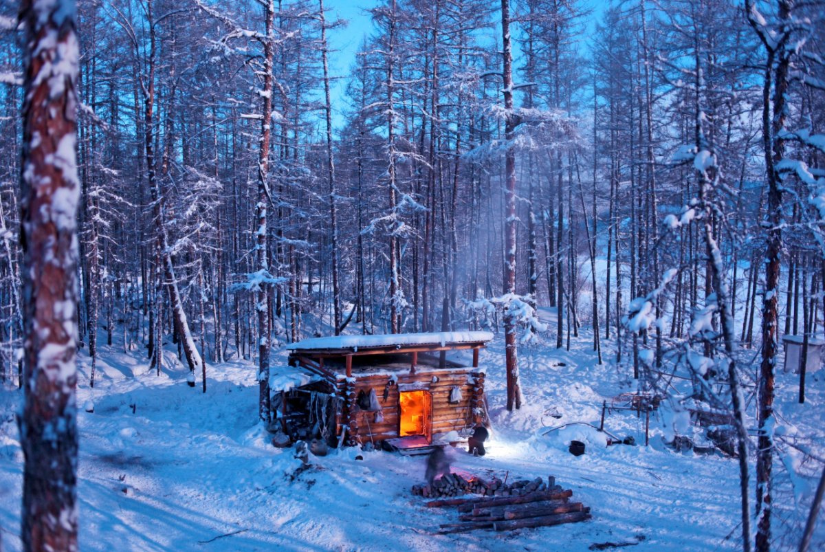 Север Тайга зимовье