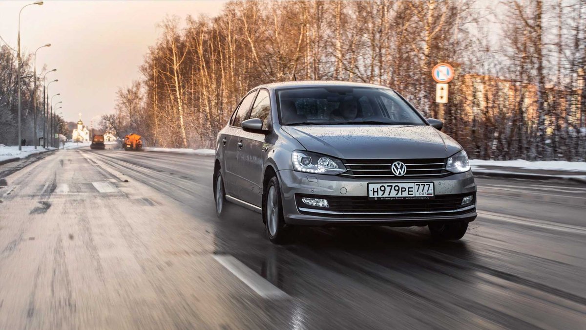 VW Polo sedan зима