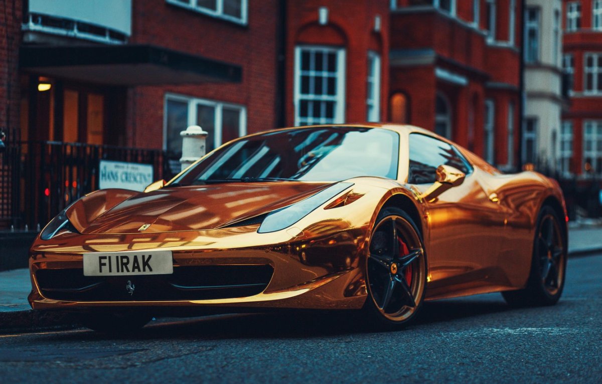 Феррари 458 Italia Золотая