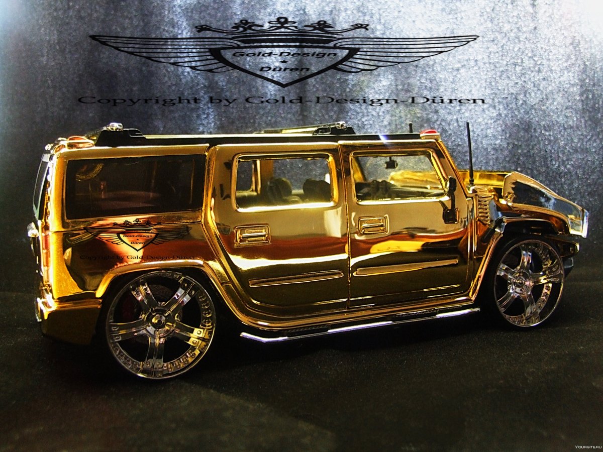 Hummer h2 золотистый