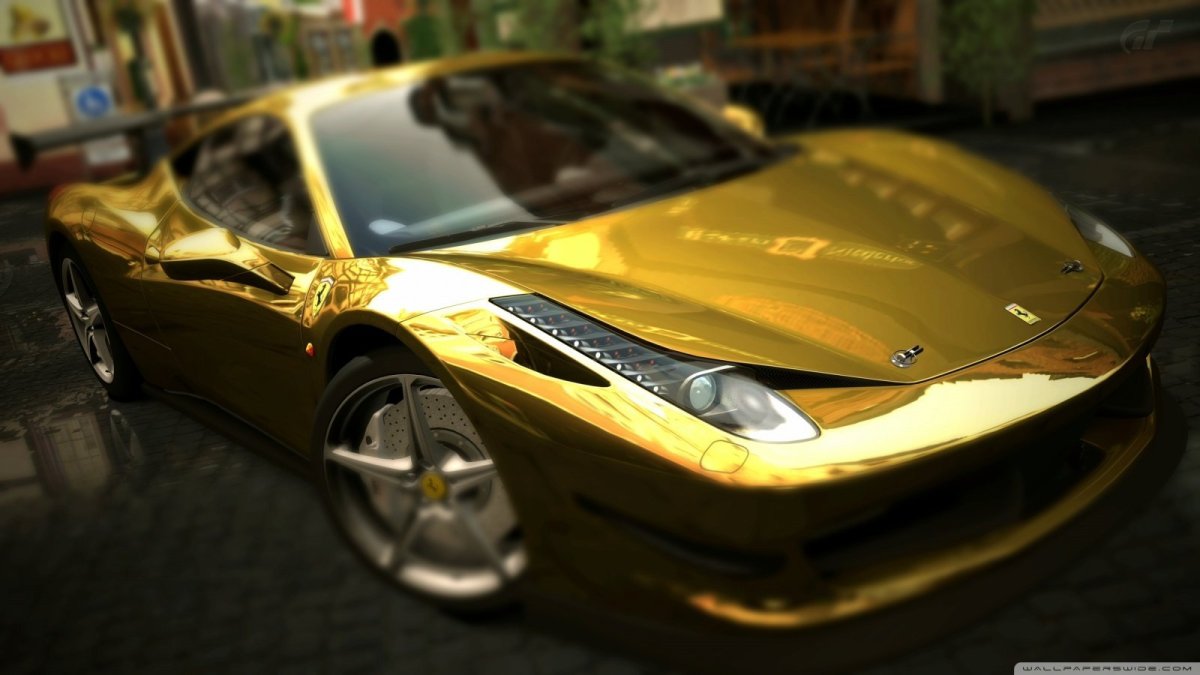 Феррари 458 Italia Золотая