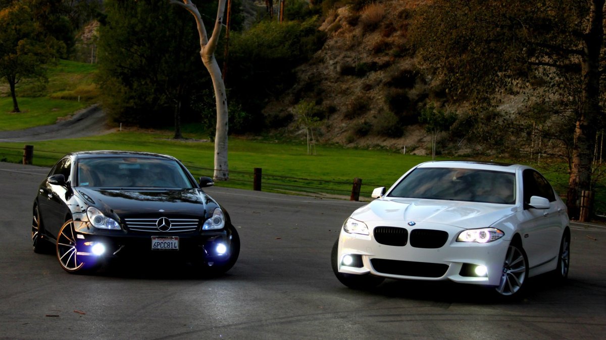 BMW e60 vs Mercedes w211