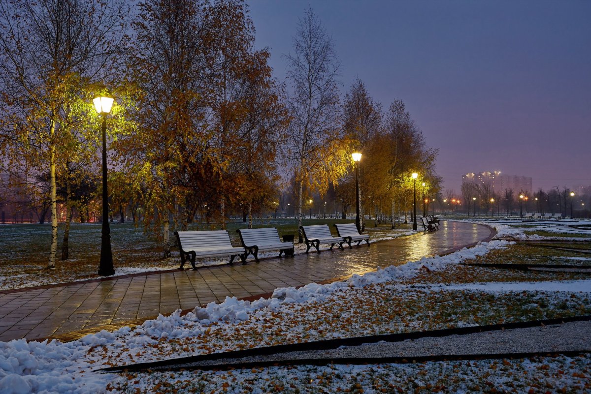 Поздняя осень в городе