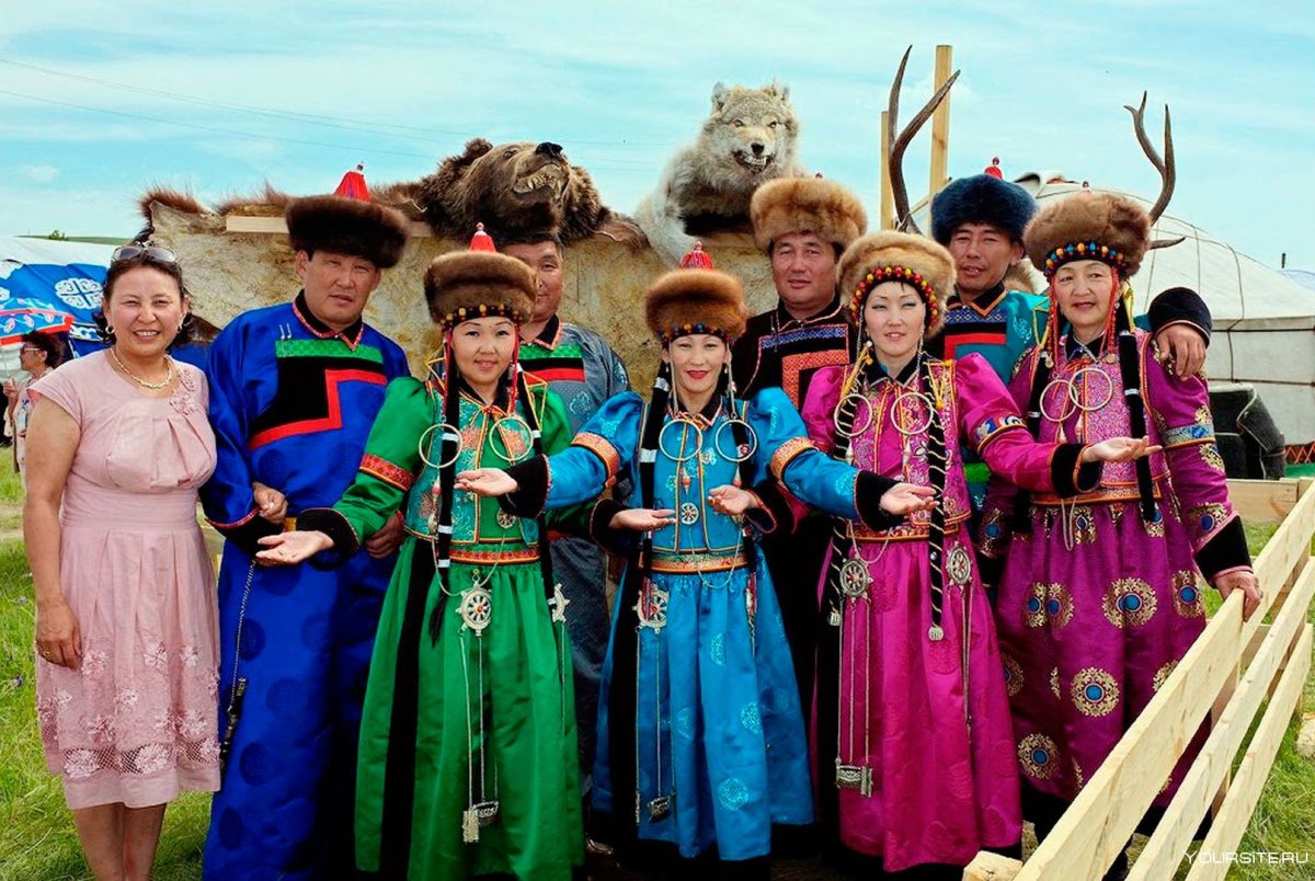 Калмыков, тувинцев, казахов, бурят
