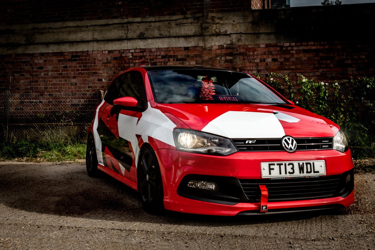 VW Polo в камуфляже