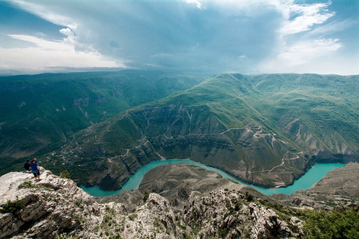 Сулакский каньон в Дагестане смотровая площадка