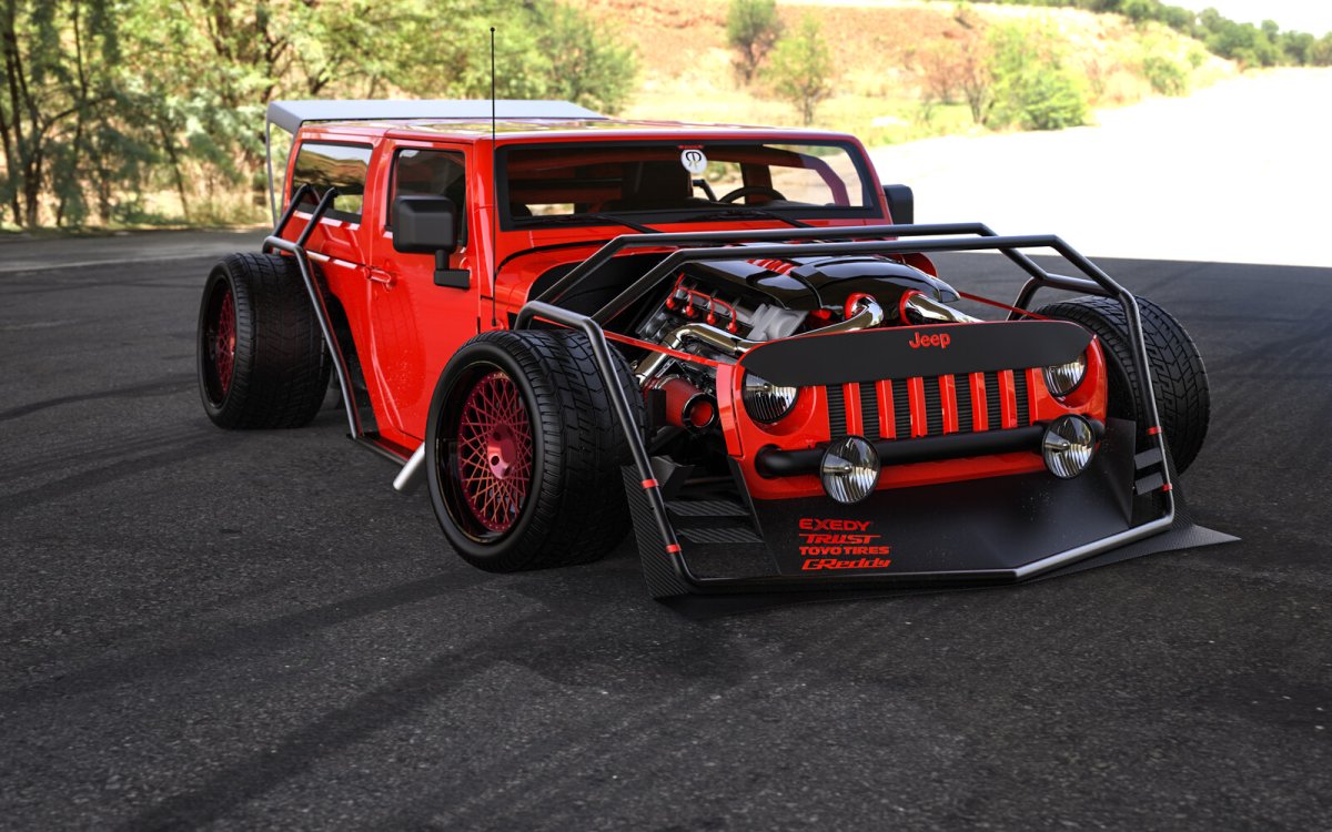 Jeep Wrangler hot Rod