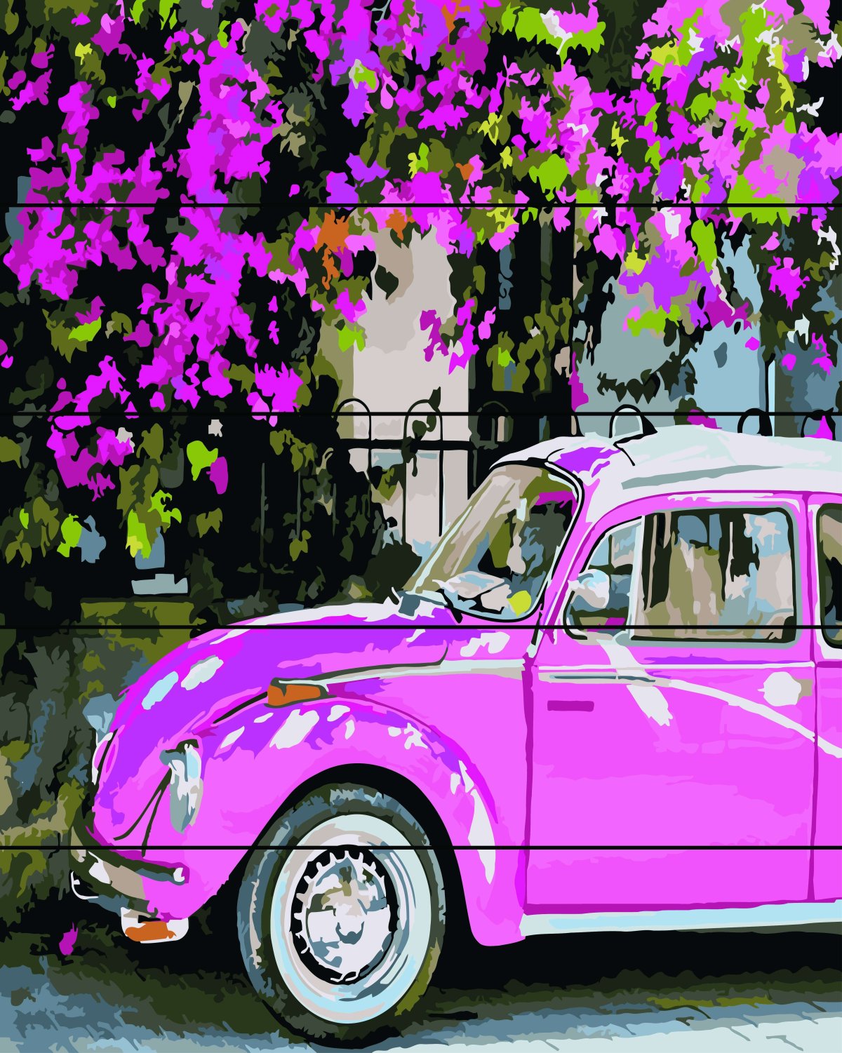 Volkswagen Beetle розовая 78000