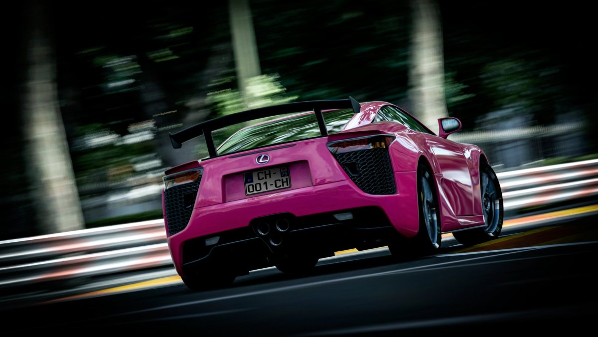Lexus LFA розовый