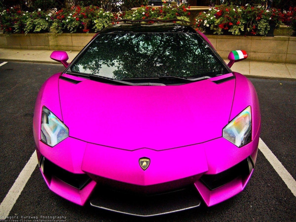 Lamborghini Aventador lp700-4 фиолетовый