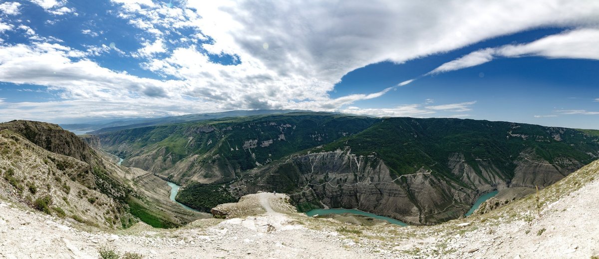 Сулакский каньон паронама