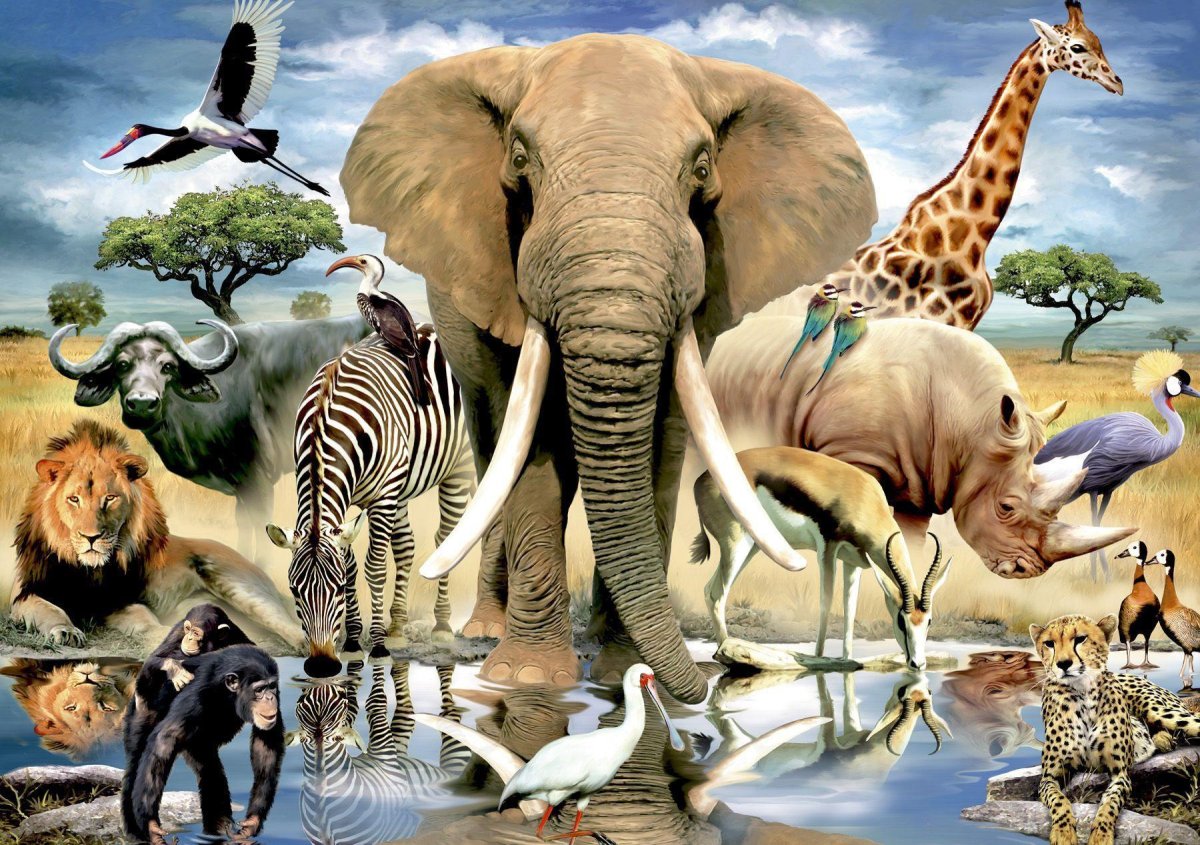 Пазл Step Puzzle Art collection мир животных (83042), 1500 дет.