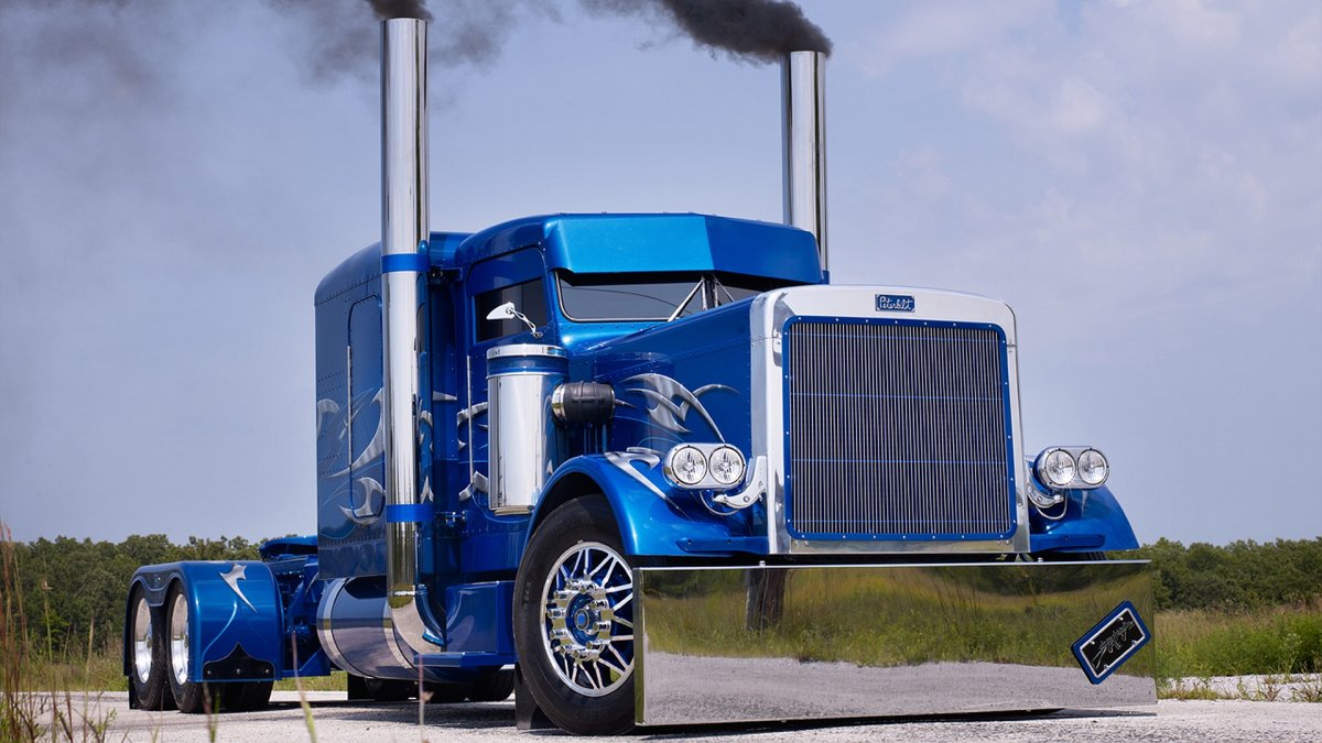 Грузовик Peterbilt 359 Blue