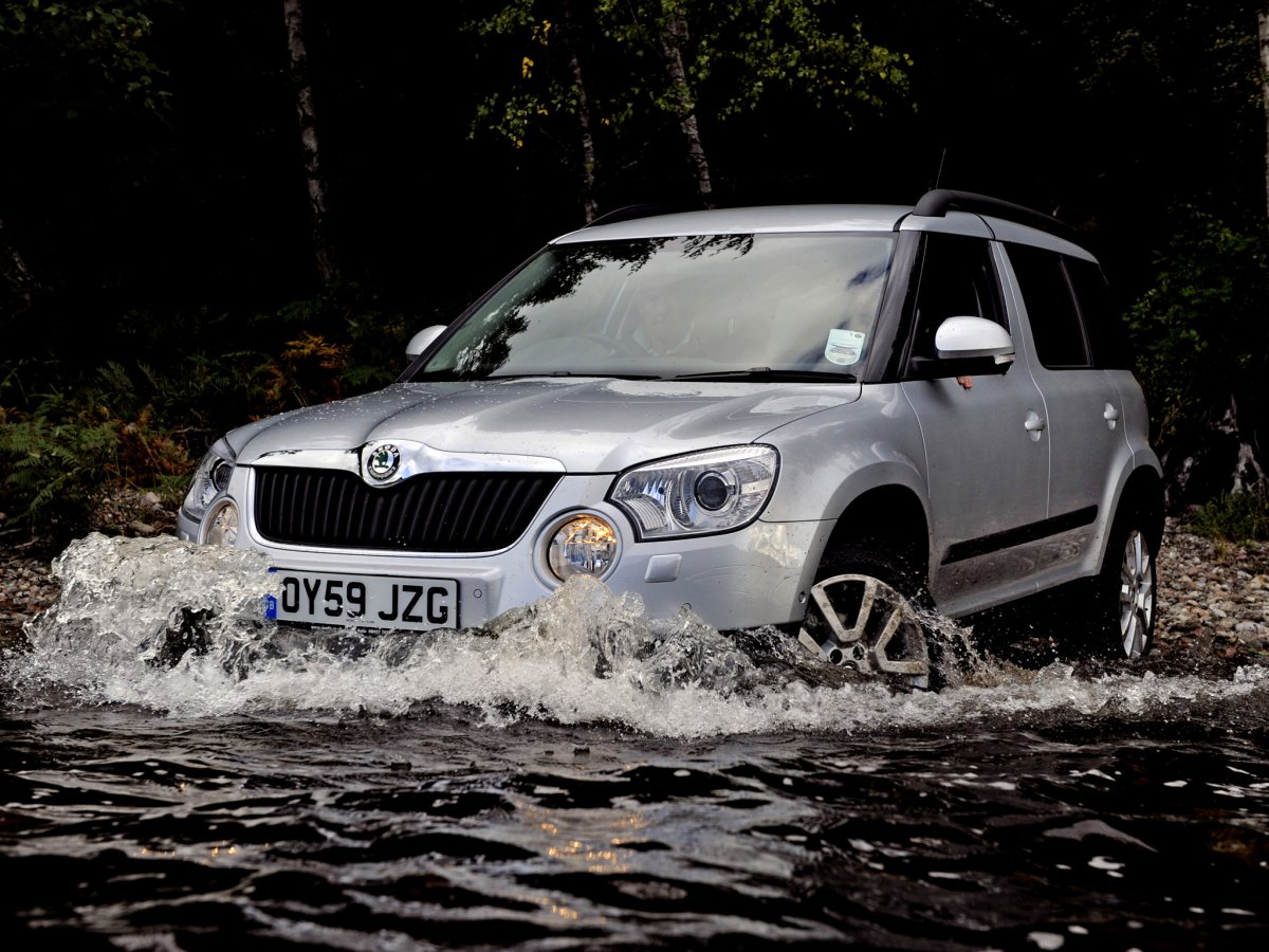 Skoda Yeti White обои 1080p